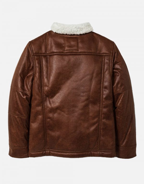 Boys' Sherpa Lined Jacket - Brown