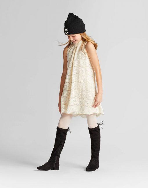 Girls' Lace Mock Neck Dress - art class