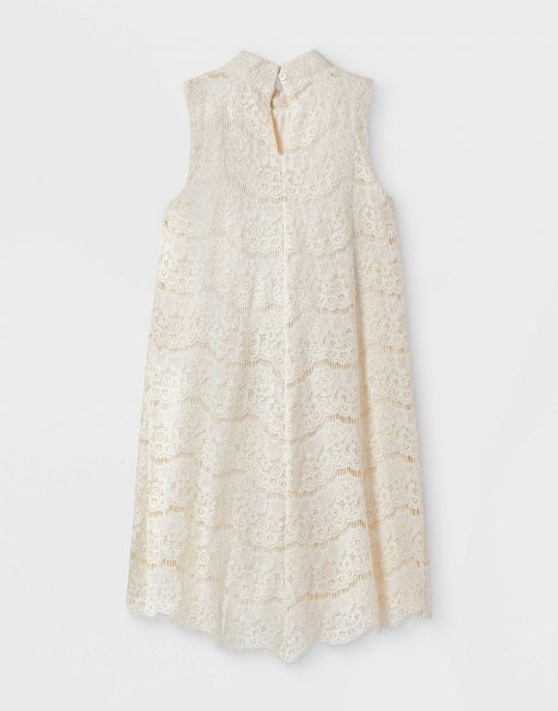 Girls' Lace Mock Neck Dress - art class