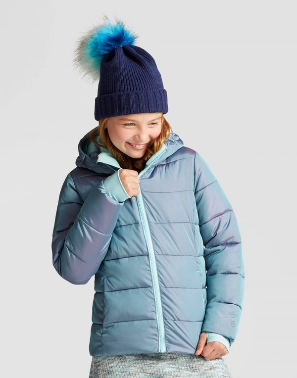 Girls' Puffer Jacket - Teal