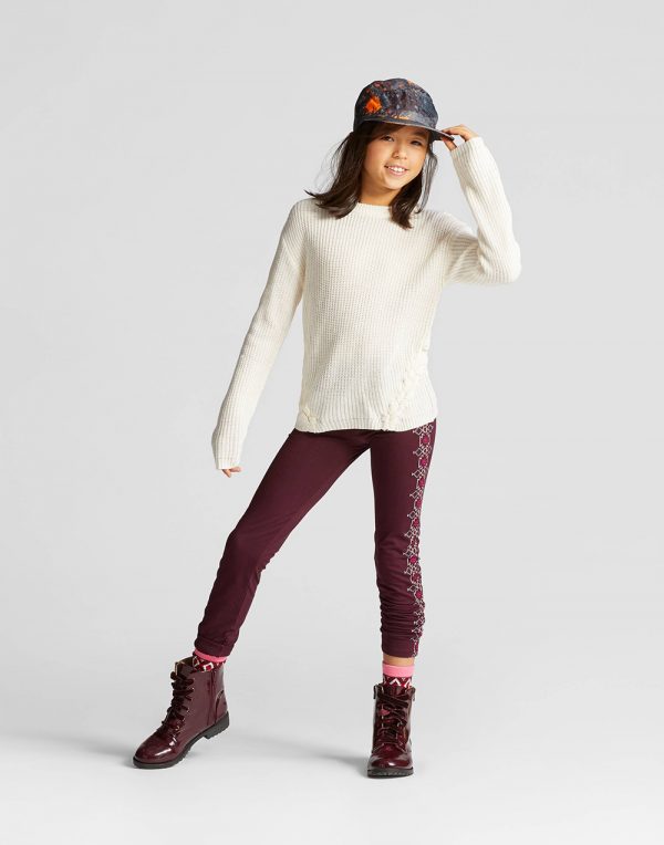 Girls' Textured Sweater