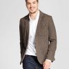 Men’s Herringbone Blazer Brown