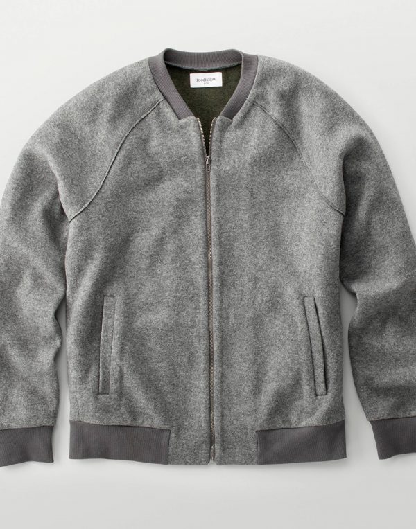 Men's Standard Fit Bomber Sweater