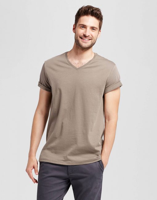 Men's Standard Fit Short Sleeve V-Neck T-Shirt