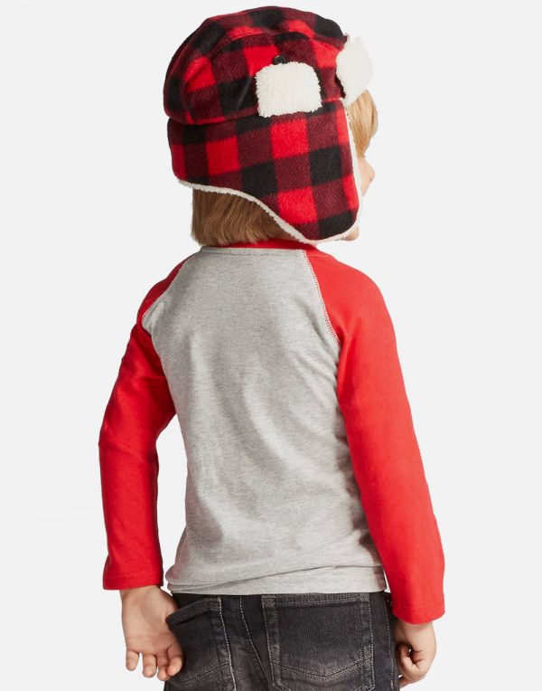 Toddler Boys' Disney Mickey Mouse in Santa Hat and Scarf Long Sleeve T-Shirt