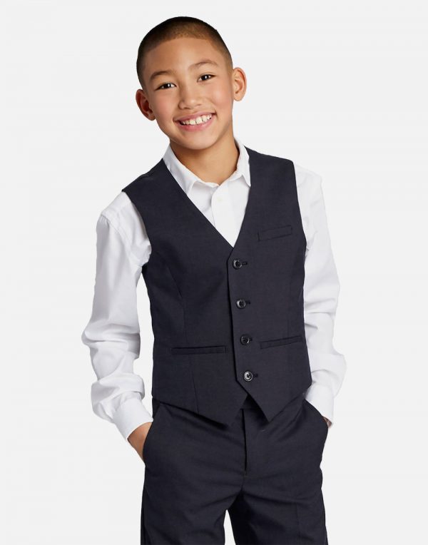 WD.NY Boys' Suit Vest - Classic Navy