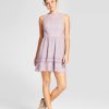 Women’s Double Ruffle Lace Fit & Flare Dress