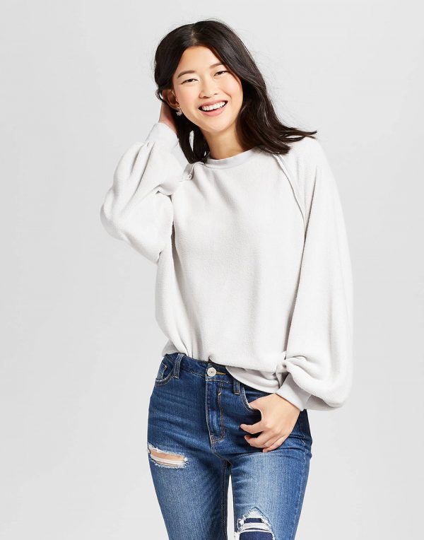 Women's Fluffy Jersey Pullover