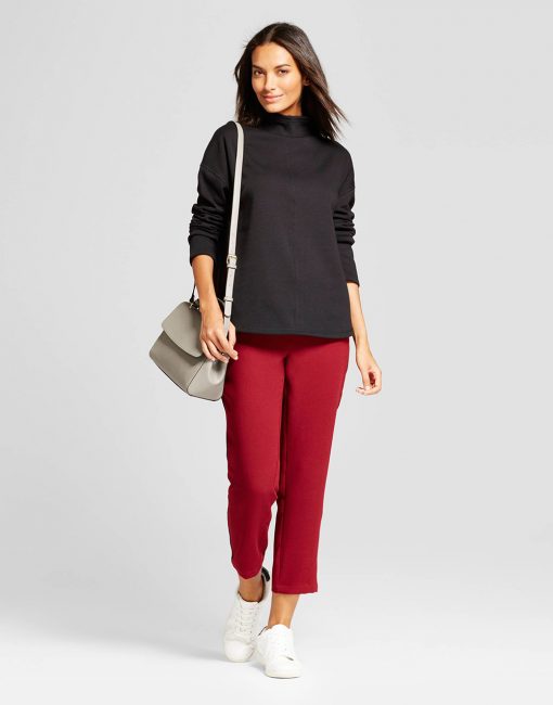 Women's Funnel Neck Tunic Sweatshirt