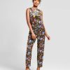 Women’s Ornament Velvet Jumpsuit