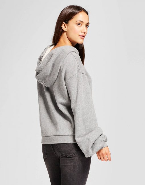 Women's Ruched Sleeve Hoodie