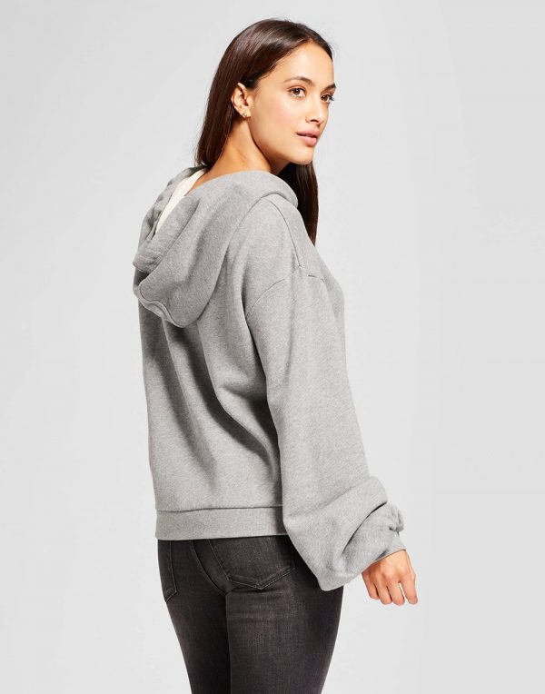 Women's Ruched Sleeve Hoodie