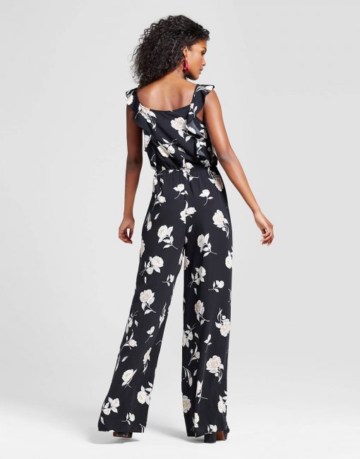 Women's Ruffle Front Jumpsuit