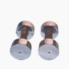 Royal 6Kg 2Pc Chrome Silver with Soft Black Grip Dumbbell