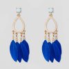 SUGARFIX by BaubleBar™ Feather Tassel Hoop Earrings