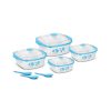 Bms Lifestyle Hot & Fresh Casserole Serving Gift Set Of 7 Pcs , Blue