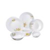 Corelle Organic Recipe Glass Dinnerware Set, 21-Pieces, Multicolor