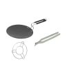 Hard Ross High Quality Iron Base 24.5 cm Tawa with Tawa Stand and Chapati Chimta