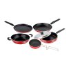 Nirlon Non-Stick Aluminium Cookware Set, 5-Pieces, Multicolour