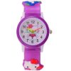 S S Traders Plastic Purple Kitty Analog Watch