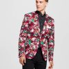 WD·NY Black – Men’s Palm Burgundy Jacket