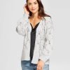 Women’s Embellished Pointelle Open Cardigan